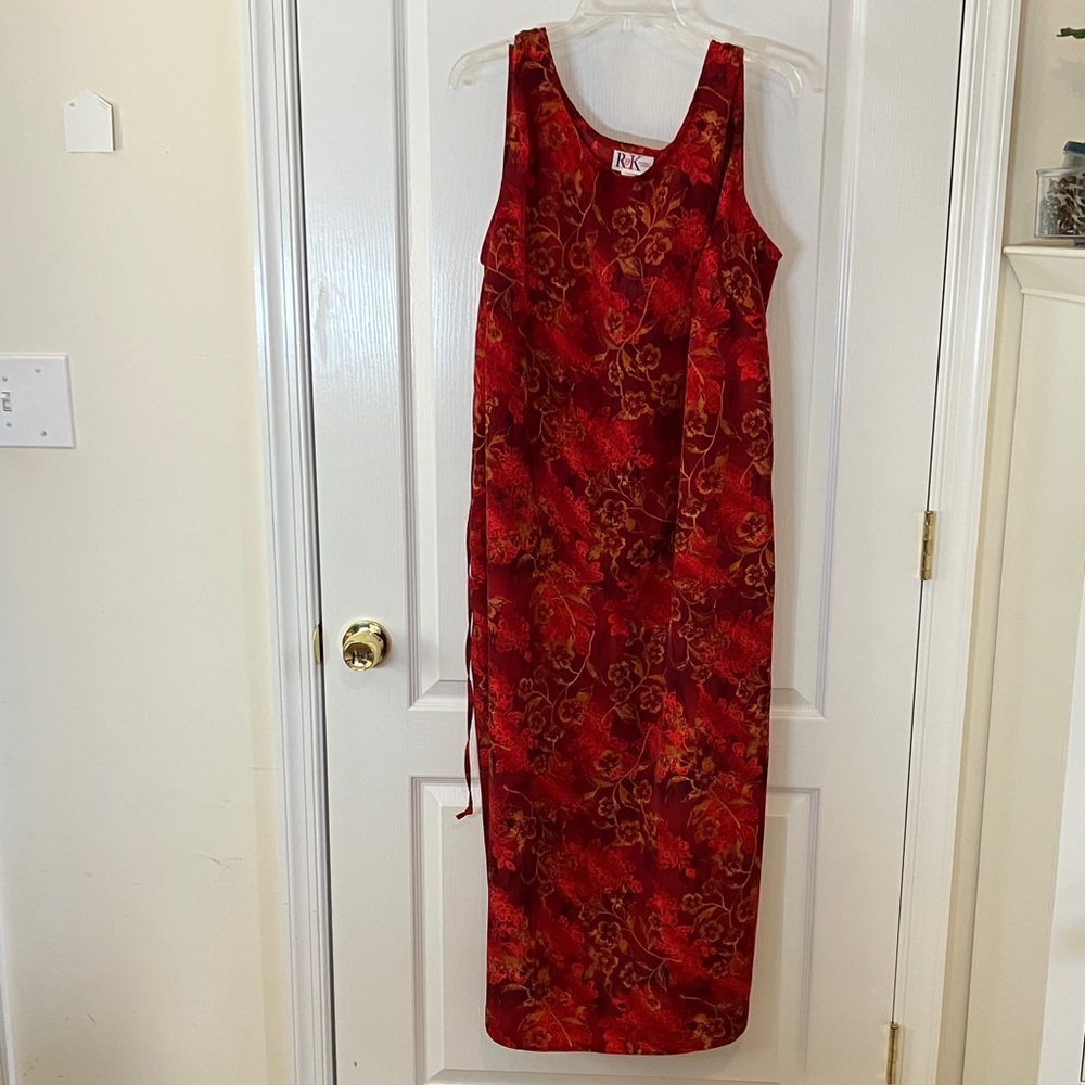 22W woven polyester pull on dress